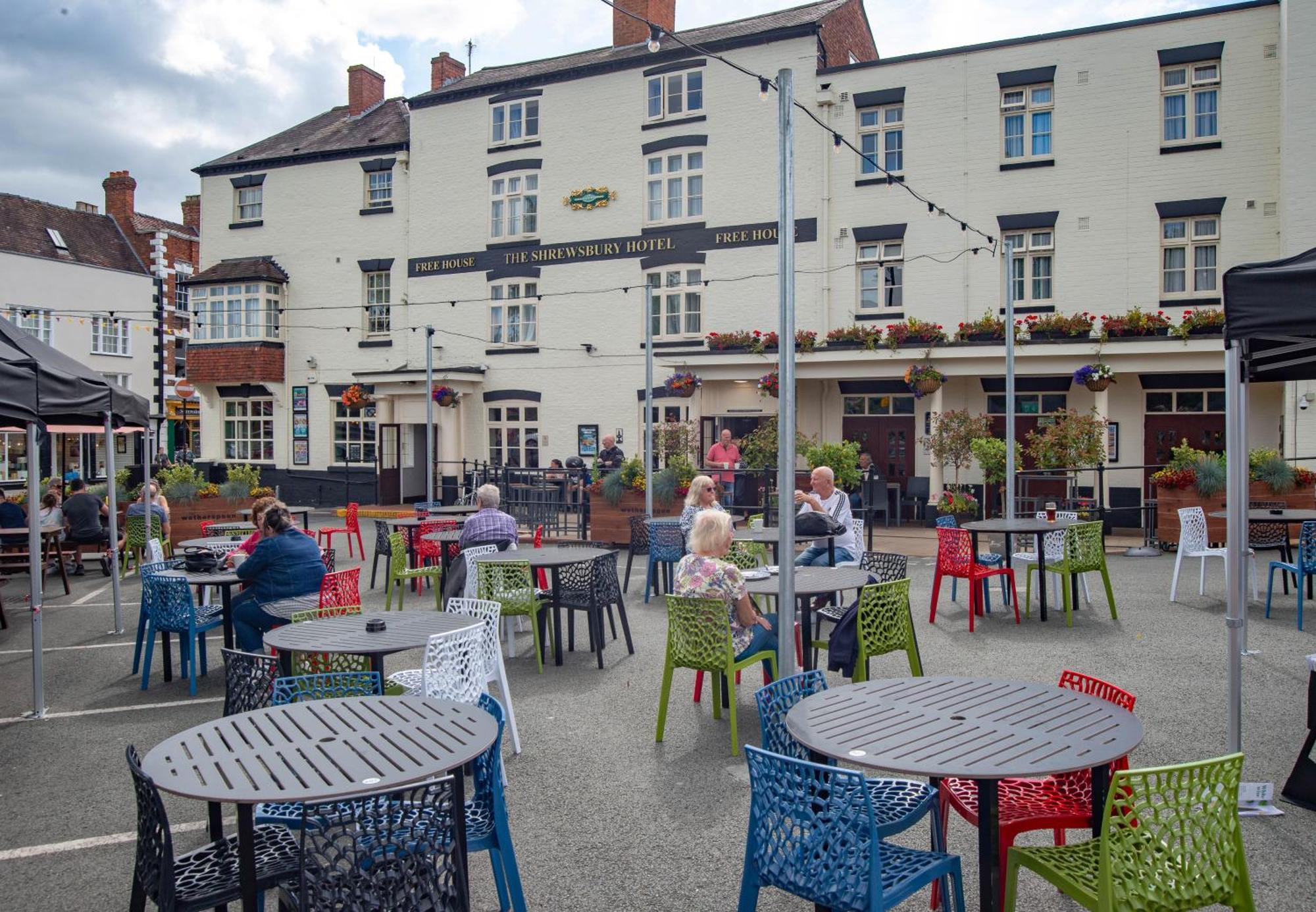 The Shrewsbury Hotel Wetherspoon Exteriér fotografie